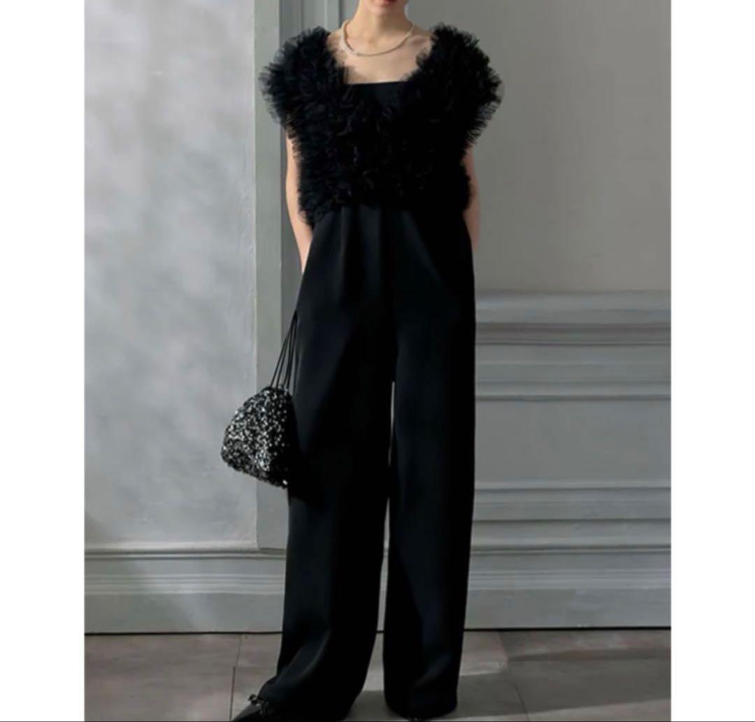 MEISM チュールフリルドッキングオールインワン オケージョン Mサイズ