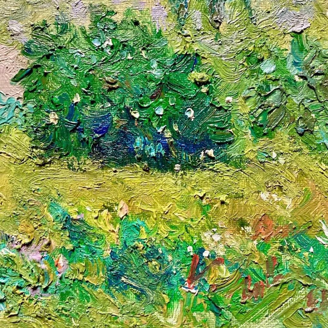 M6 額なし▪️油彩画　原画▪️ヨーロッパ画家ヴィタリエ・ズブコ　「 故郷 」