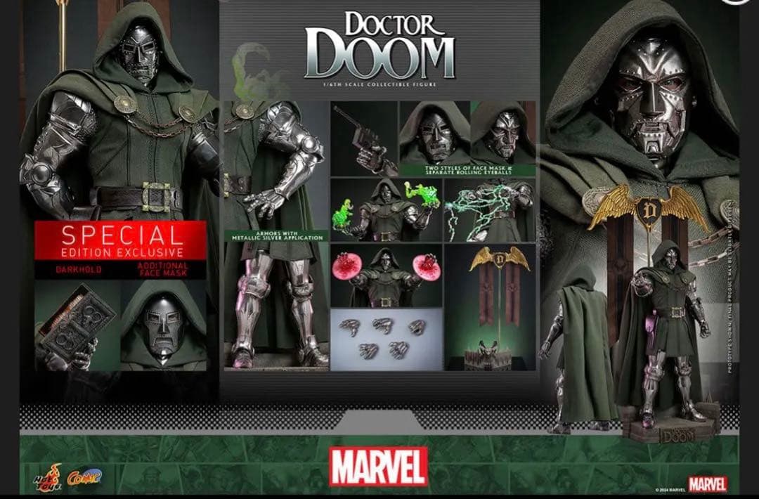 最終値下げ　ホットトイズ　ドクター・ドゥーム［ボーナスアクセサリー付き］1/6