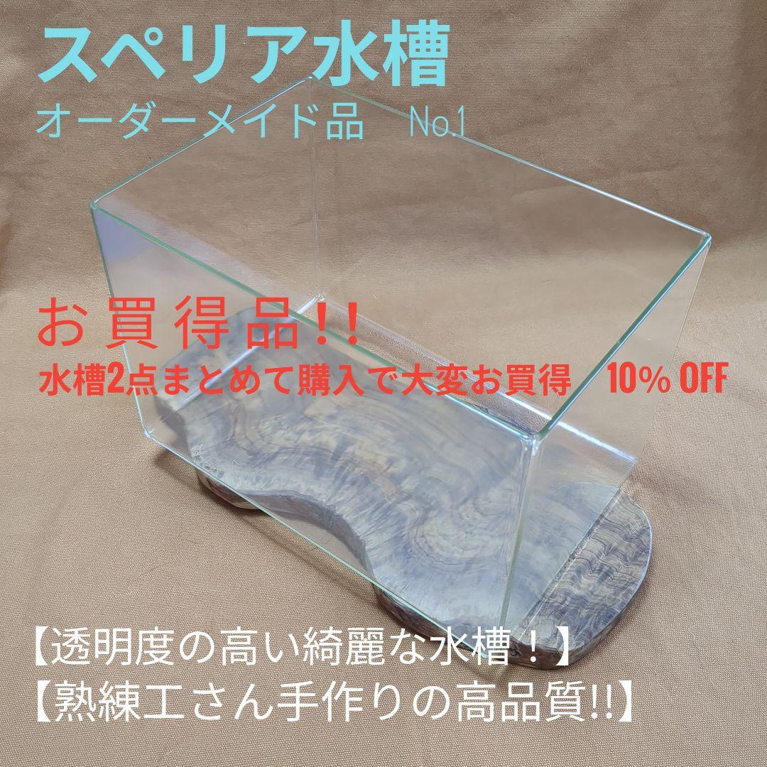 【高品質・透明度の高い　オーダーメイドのスペリア水槽　No.1 】