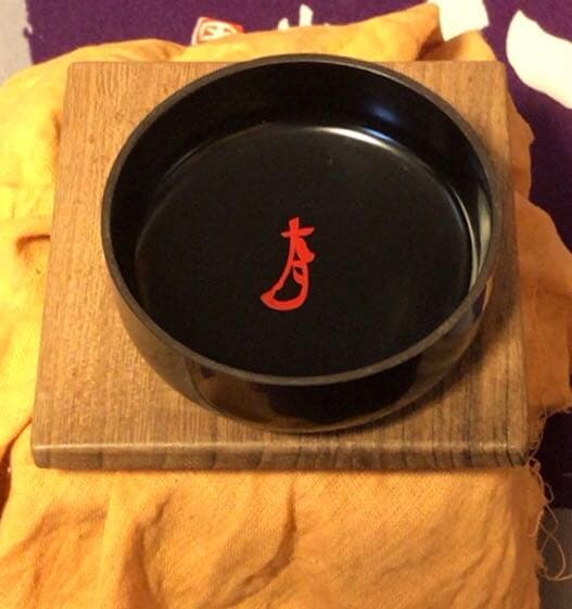 茶道具　黒中棗　共箱付き☆