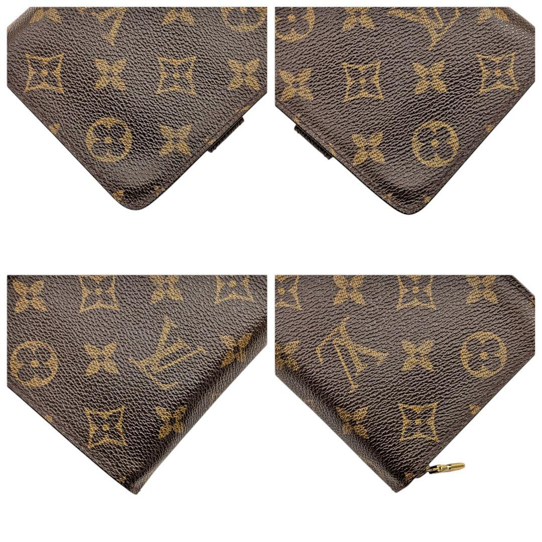 美品 ルイヴィトン モノグラム コンパクトジップ 折り財布 935