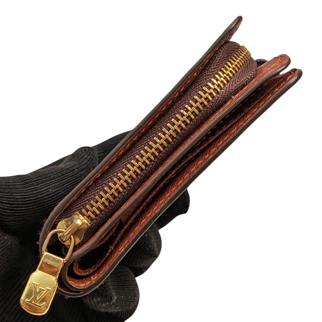 美品 ルイヴィトン モノグラム コンパクトジップ 折り財布 935