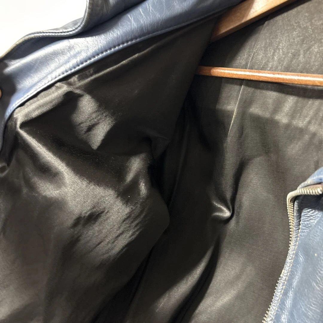 60〜70s ラングリッツレザー キャスケード ビンテージライダース　青