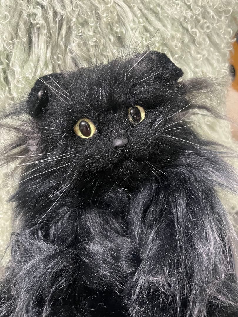 ぶ*ん様 リアル黒猫ぬいぐるみ ストラップ付き