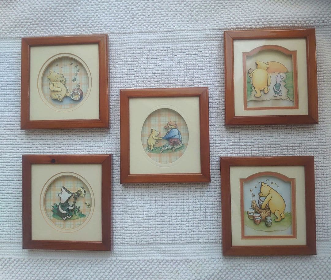 CLASSIC WINNIE THE POOH デコパージュ　 5点セット