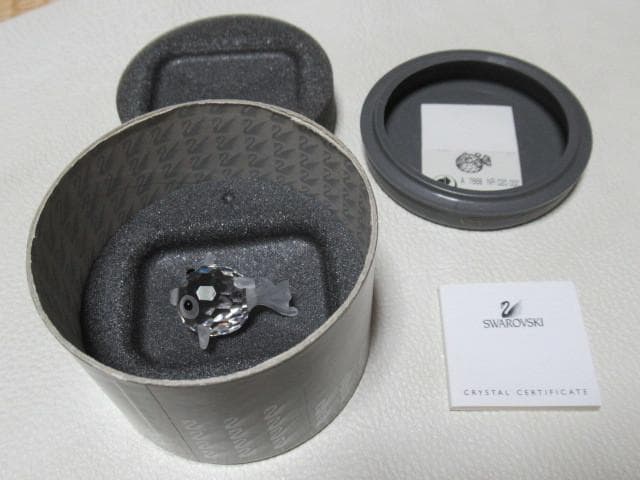 未使用 希少 2000年廃盤品 定価2万◆スワロフスキー『フグ』5282028