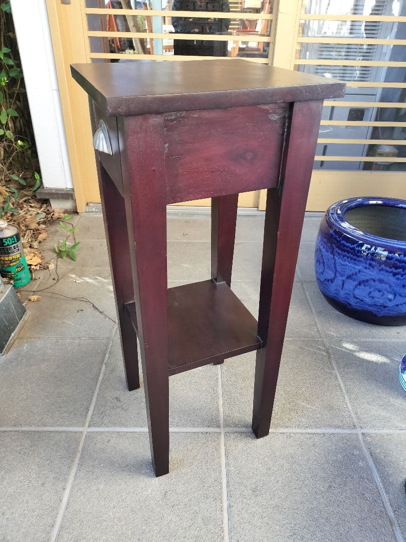 【凛さま専用】アンティーク花台　サイドテーブル　電話台　アジアン家具