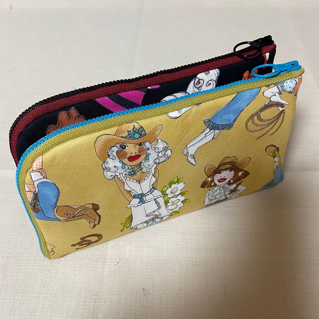 専用出品　 L字ポーチ(長財布)2個　ハンドメイド　ロラライハリス