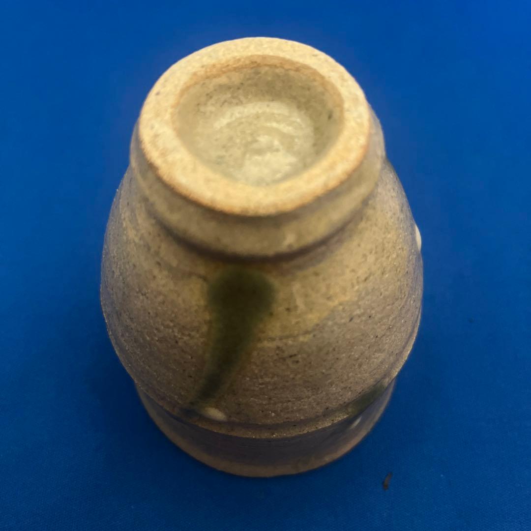 益子焼　濱田友緒　竹節湯呑一対