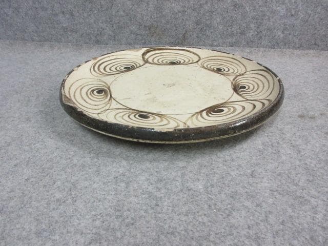 瀬戸焼 馬の目皿 [B23483] 古玩 古美術