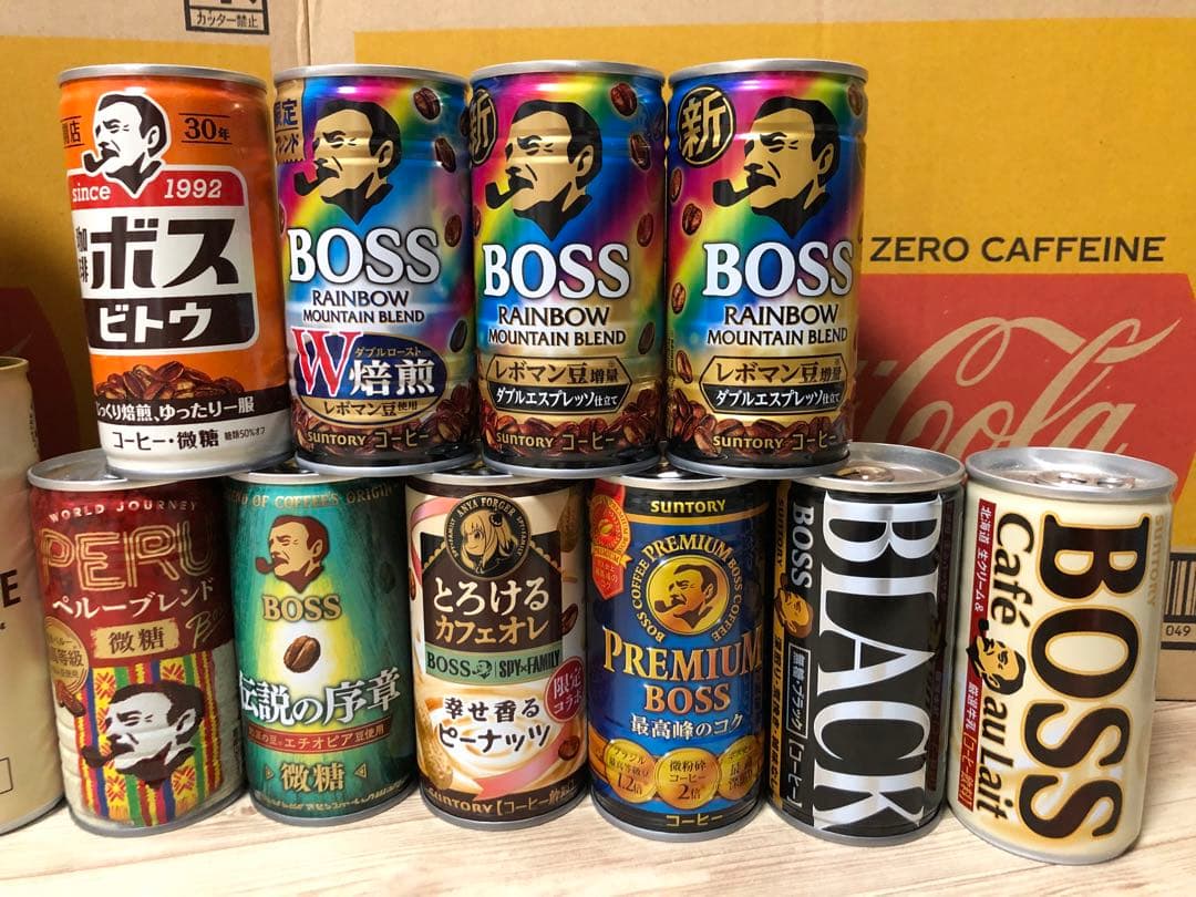 ✨お正月 sale‼️■歴代サントリーBOSS（空缶）
