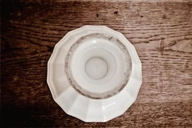 1900s フランス 25cm 白の堆積と大きなコンポティエ アンティーク