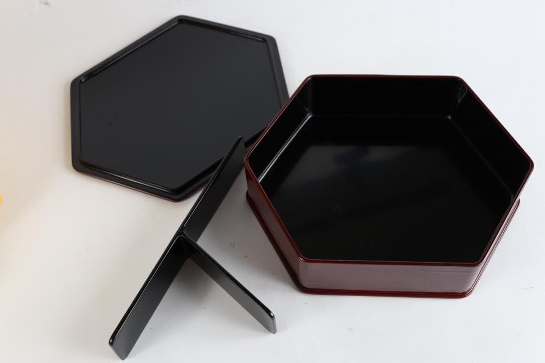 能登輪島塗 慶塚作 亀甲弁当 五客