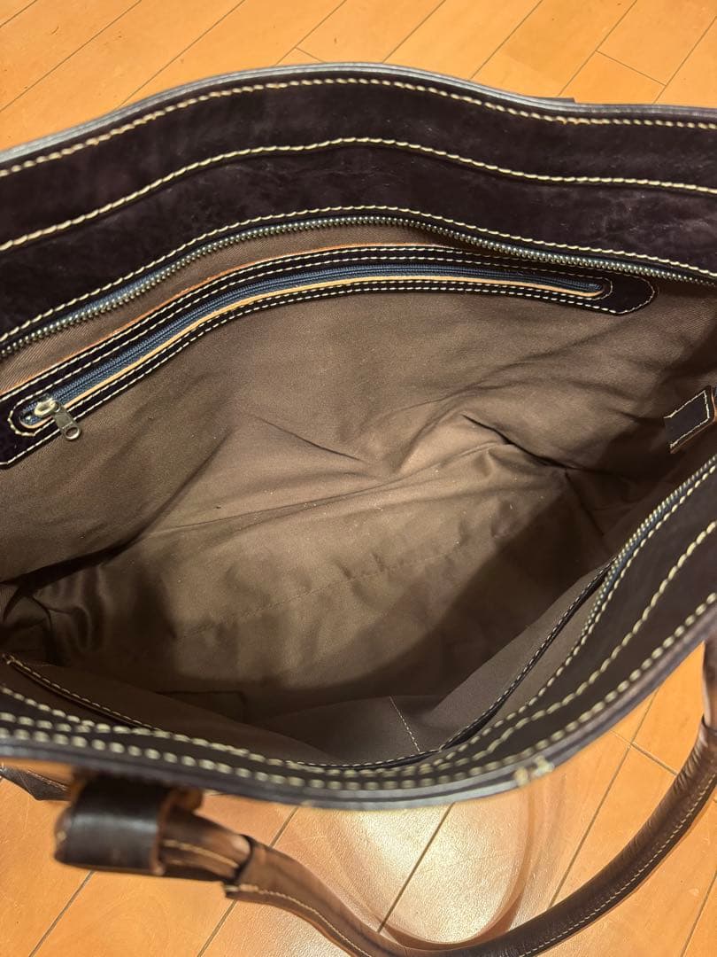 サムソナイト　デュモンクス　ダークブラウン レザー トートバッグ