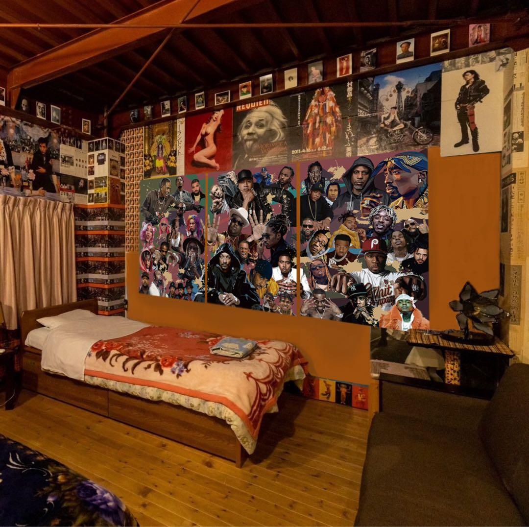 HIPHOPスター★POPアートB1ポスター★3枚組