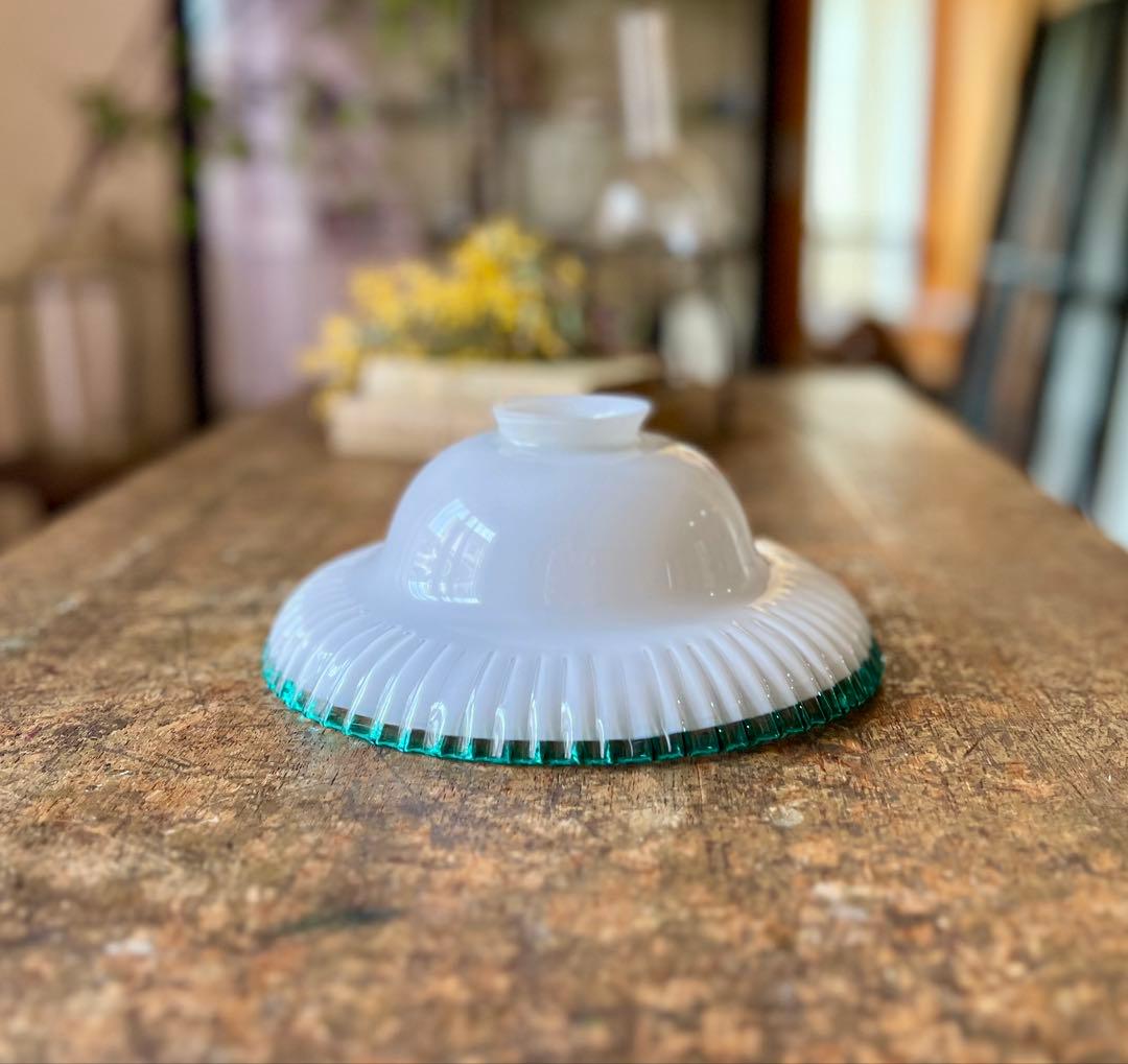 大正ロマン　ガラス電笠　古民家　古道具　アンティーク　照明　吹きガラス　レトロ