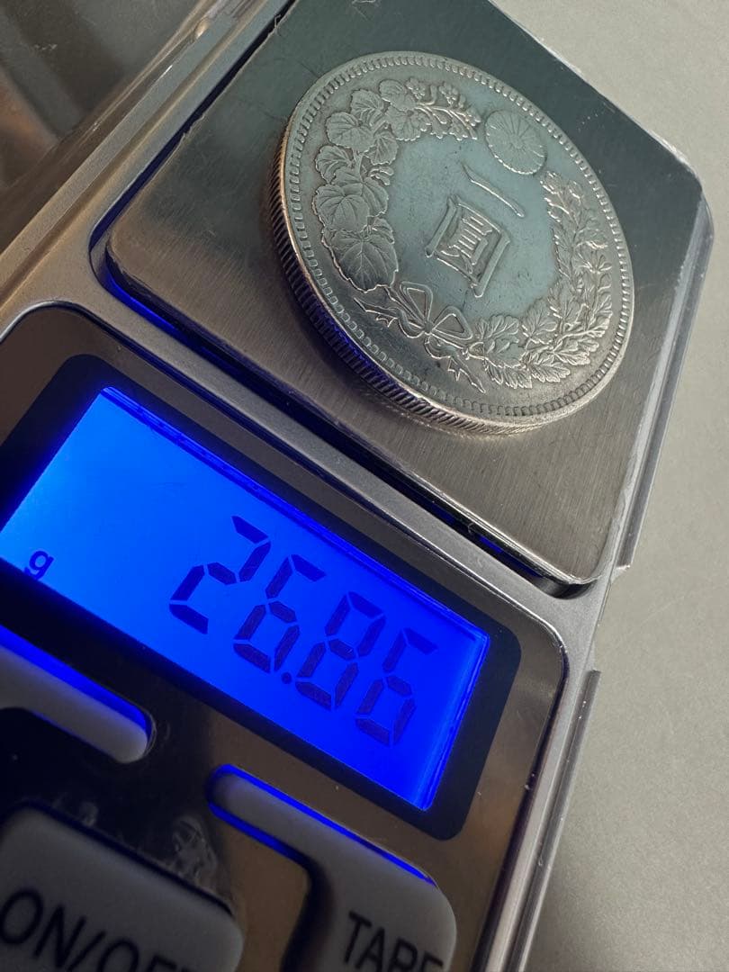 希少　未使用クラス　明治34年銘　一圓銀貨　一円銀貨　本物保証