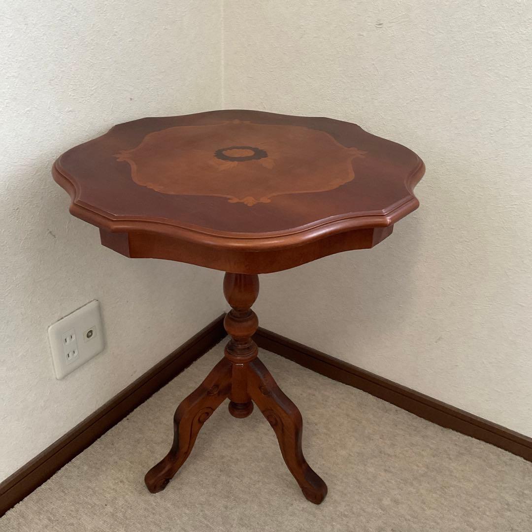 イタリア製　象嵌　コーヒーテーブル　花台