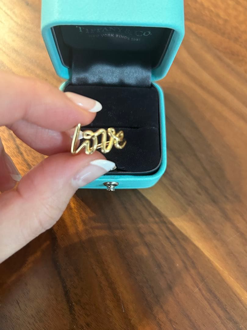 TIFFANY & CO. ラブ リング イエローゴール USサイズ8.5