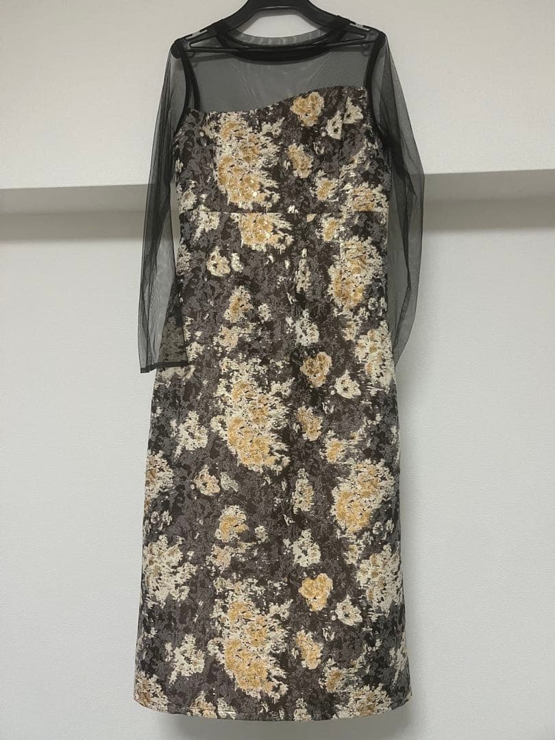 MeanderingJacquardpencil dress / LE’RURE