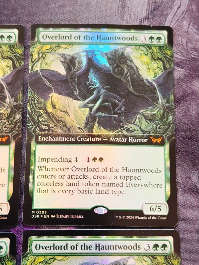 【拡張foil】ホーントウッドの大主人　英語　4枚セット