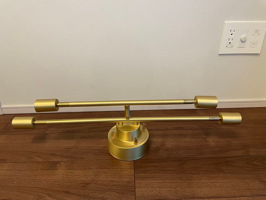 シーリングライト 真鍮製 4灯 電球別売