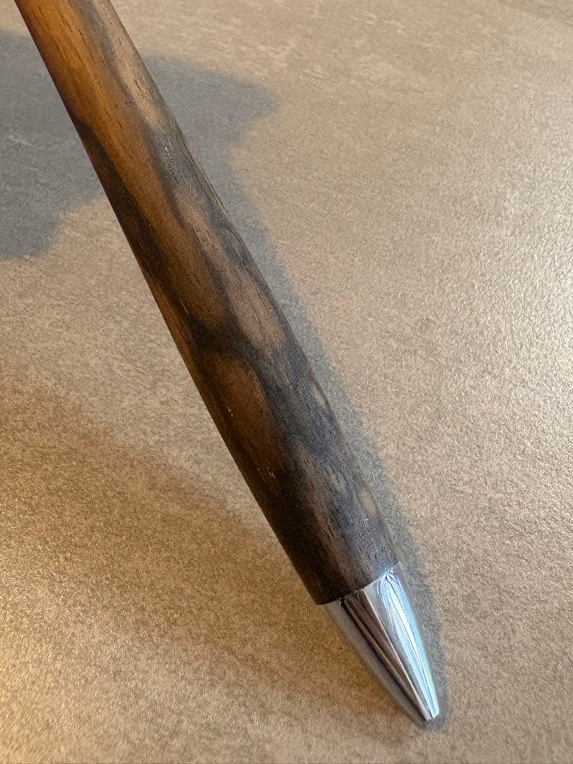 工房楔 黒柿孔雀杢 ルーチェペン ボールペン イベント杢 木軸