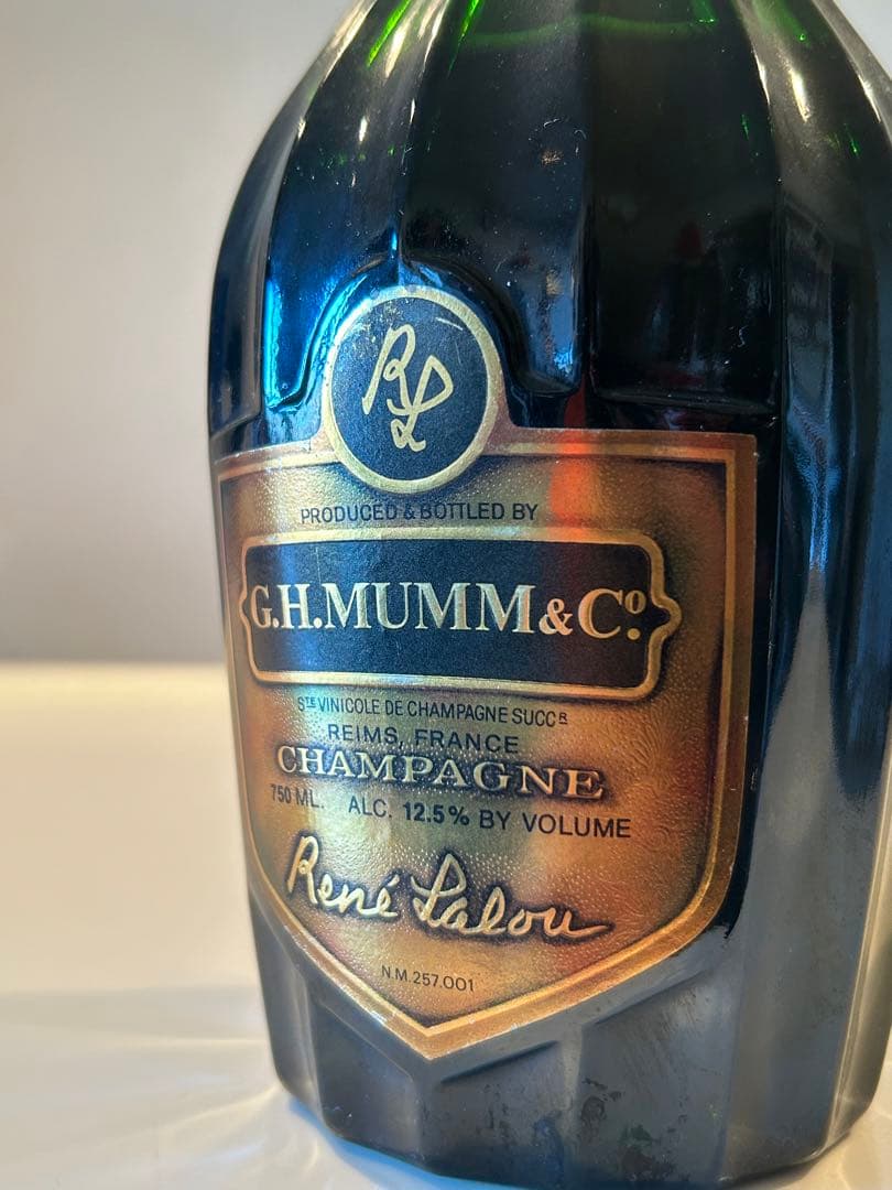 1982年 シャンパン G.H.Mumm Rene Lalouフランス