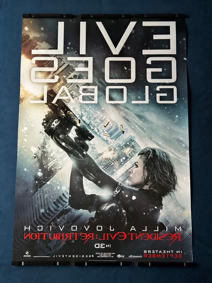 バイオハザードＶ　リトリビューション　USオリジナル映画ポスター