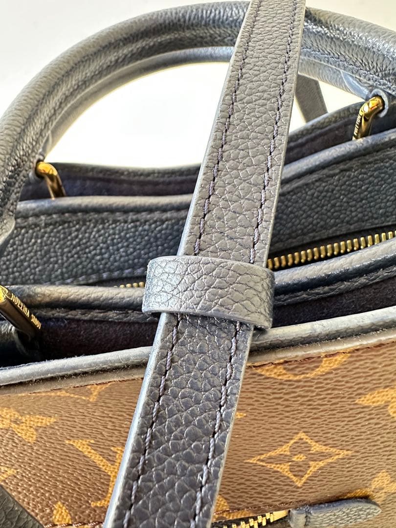 ルイ・ヴィトンポパンクールPM 2WAYハンドバッグモノグラムキャンバスマリーヌ