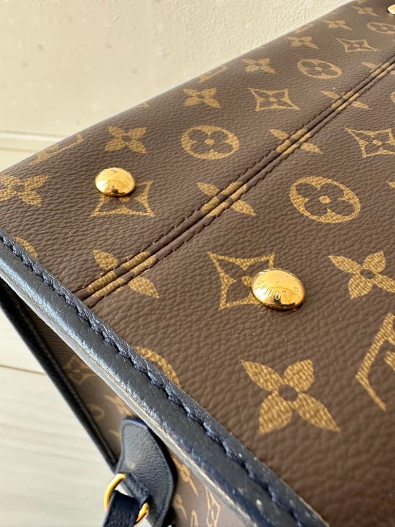 ルイ・ヴィトンポパンクールPM 2WAYハンドバッグモノグラムキャンバスマリーヌ