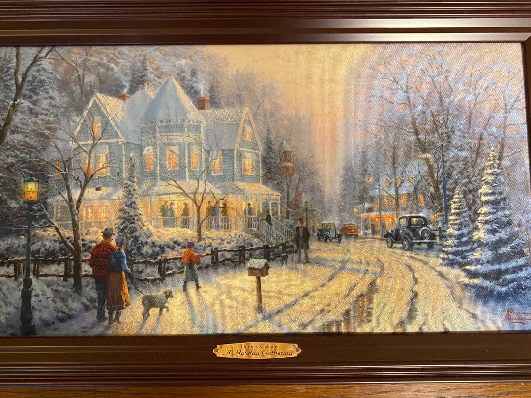 希少　入手困難　トーマスキンケード　絵　クリスマス　ライト付き　イルミネーション