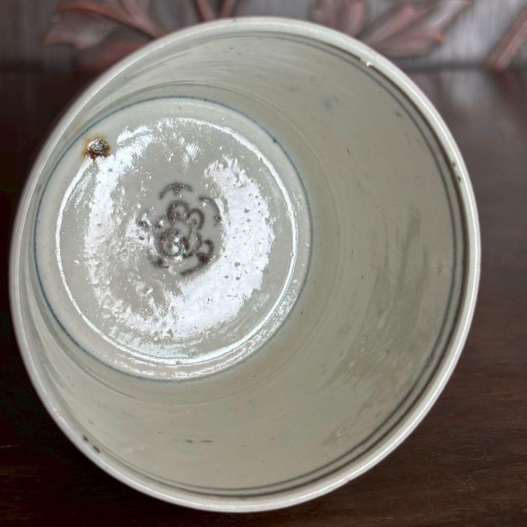 江戸時代　中期〜後期　古伊万里　雪中　筍掘り　図　蕎麦猪口　湯呑　酒器　コップ