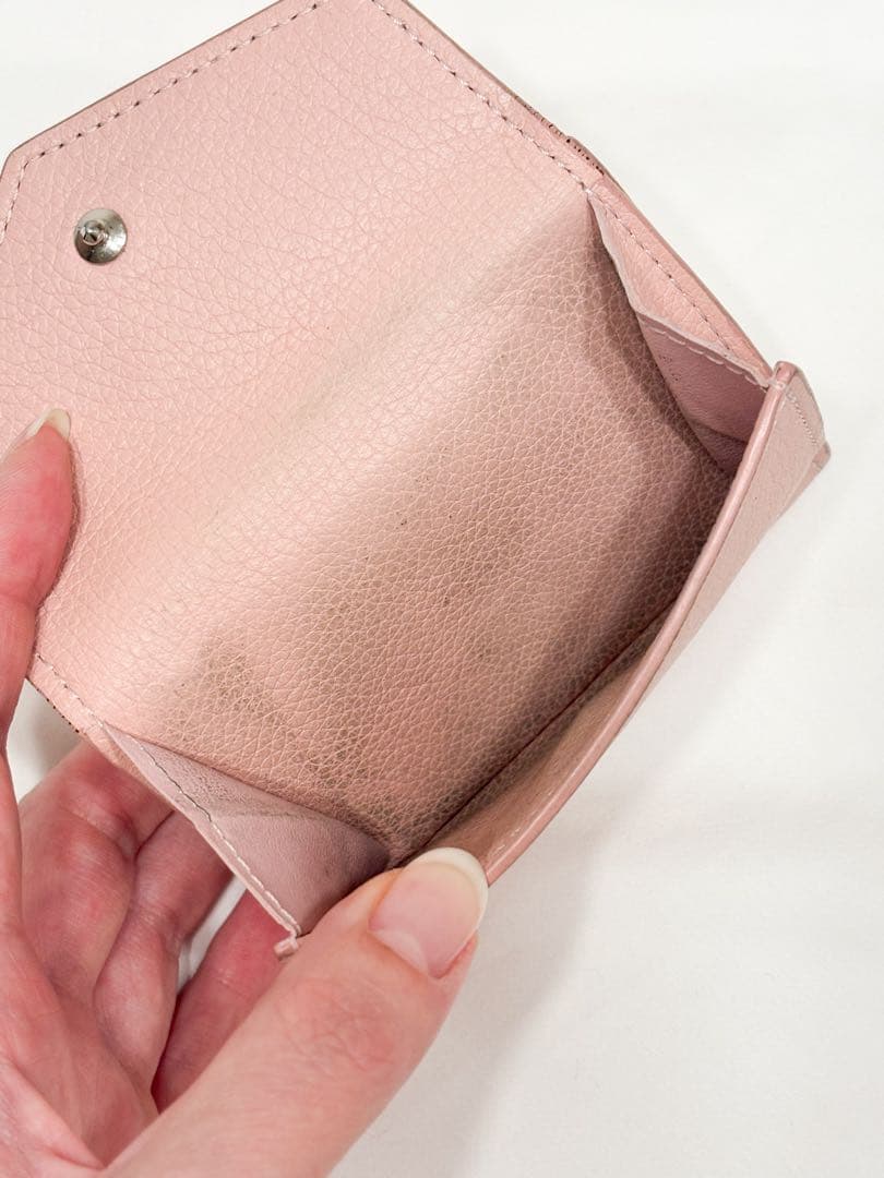 だ*ち様 LV ルイヴィトン ピンク 三つ折り財布 コンパクト ミニ財布 可愛い