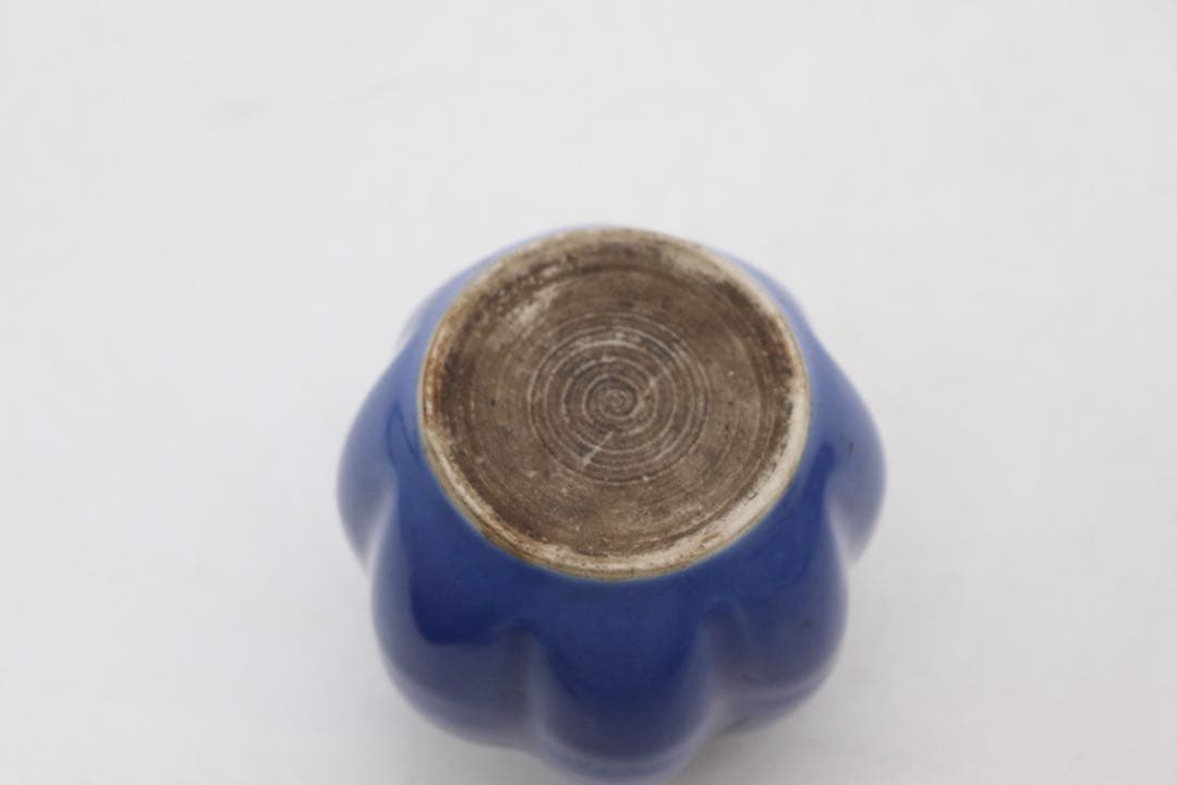 中国　清時代　瑠璃釉　瓜型小壺　アンティーク　送料込み250626