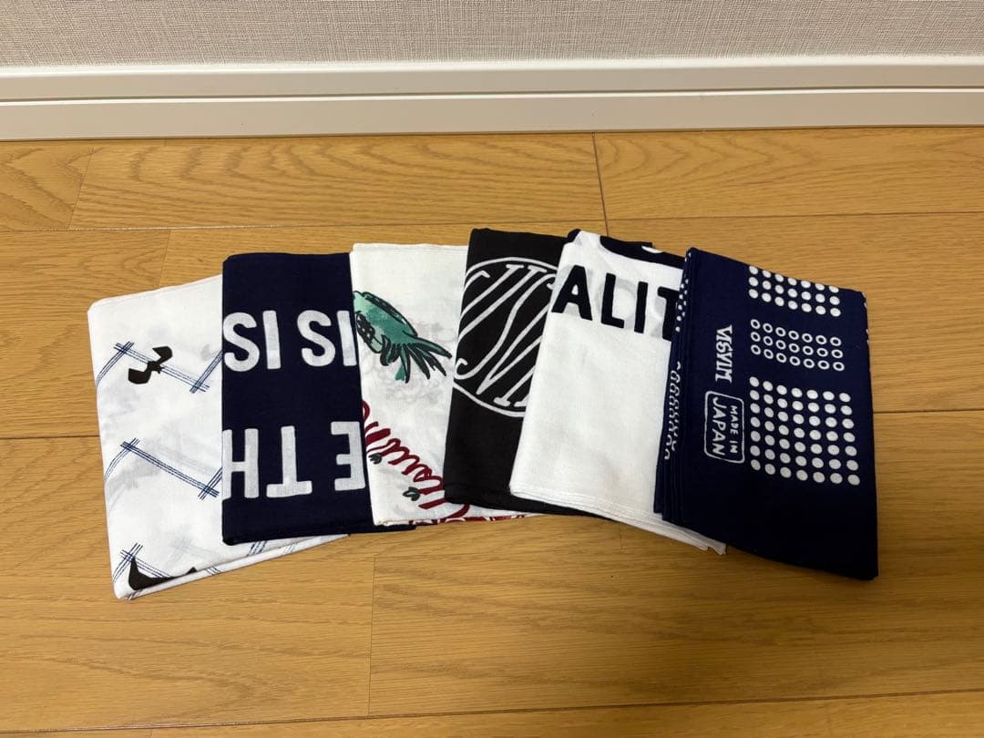 Visvim 受注会ノベルティ　バンダナ、手ぬぐい 6枚セット