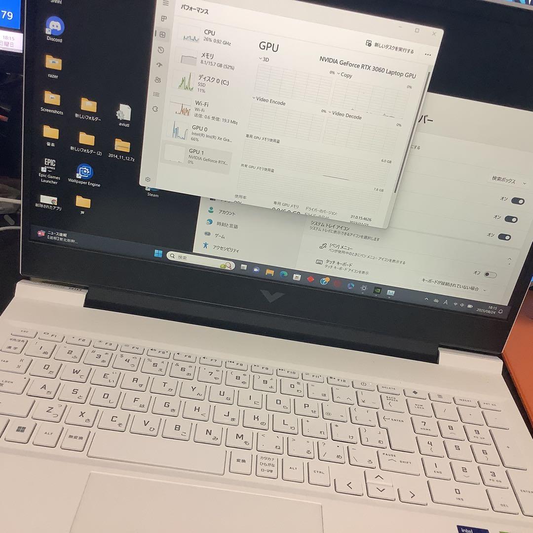 VIGOROUS ゲーミングノートPC i7-12700H RTX 3060