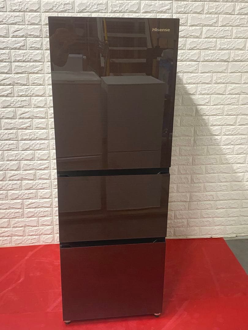 ハイセンス 冷凍冷蔵庫 282L 右開き ダークブラウン HR-G2801BR