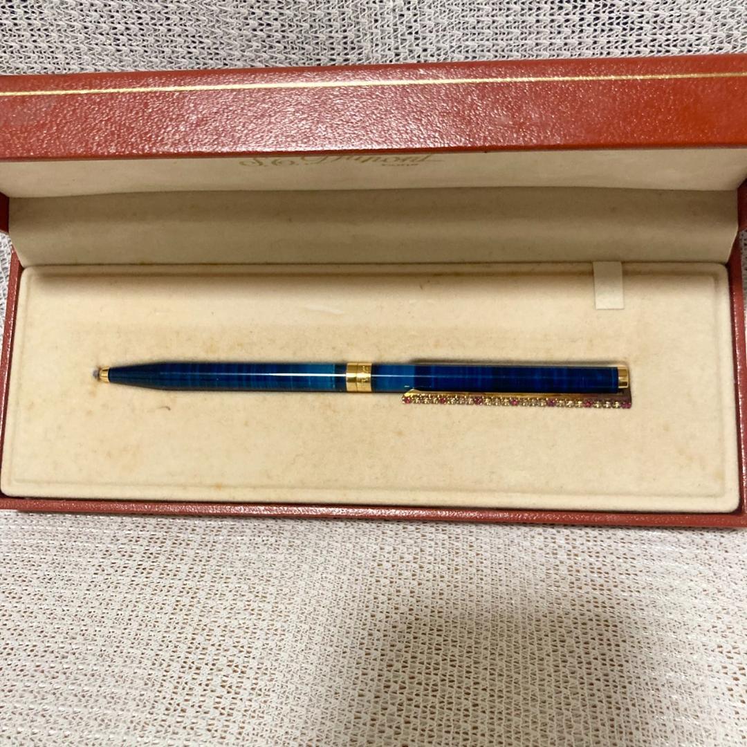 【ランクSSS】デュポン ボールペン 青インク ブルー