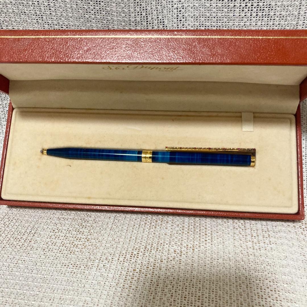 【ランクSSS】デュポン ボールペン 青インク ブルー