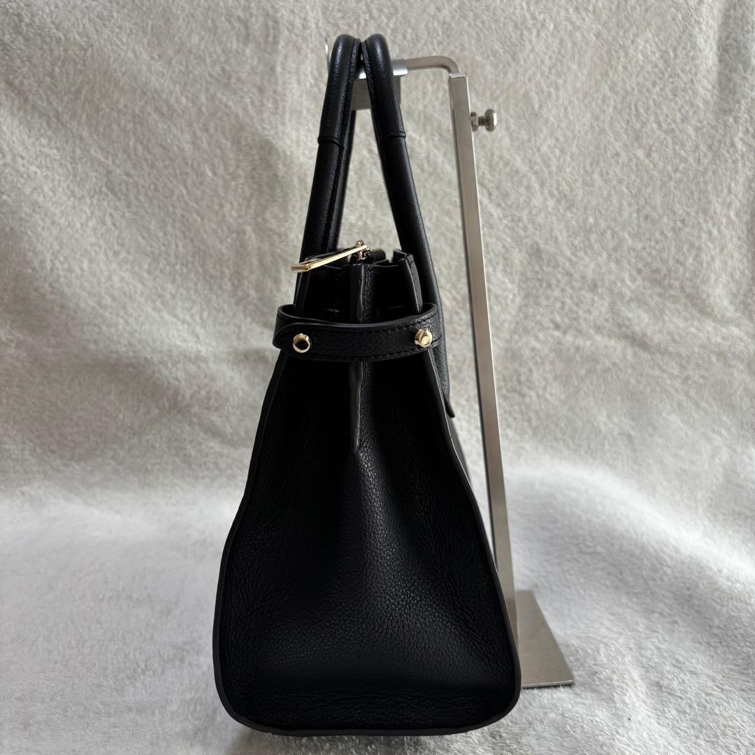 ✨️美品 FURLA フルラ PIN レザー ハンドバッグ 2WAY ブラック