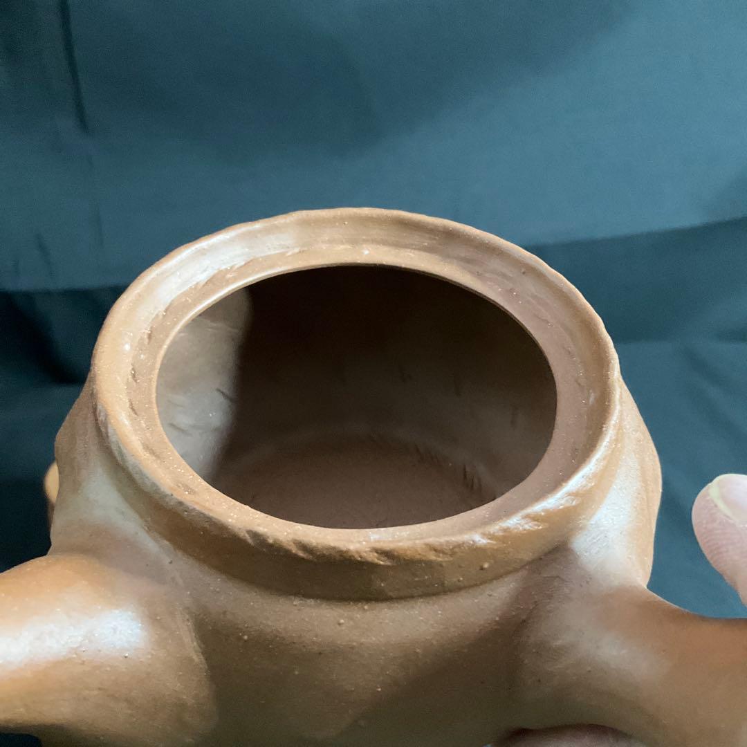 田島万古焼　勝三窯　田嶋勝三　手捻り　蛙摘　茶道具　湯呑　茶器　陶芸