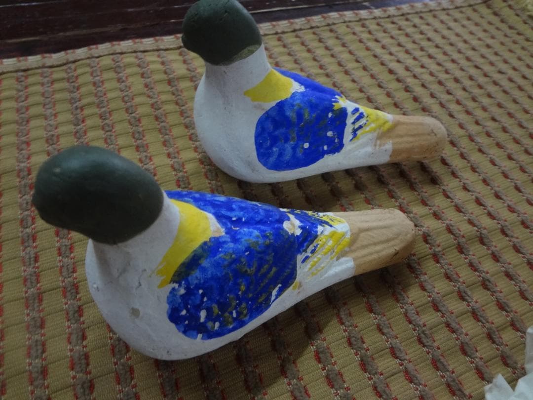 鳩笛・目なし鳩　１０羽セット●１９５０年代当時もの郷土玩具土人形　民芸品　土笛