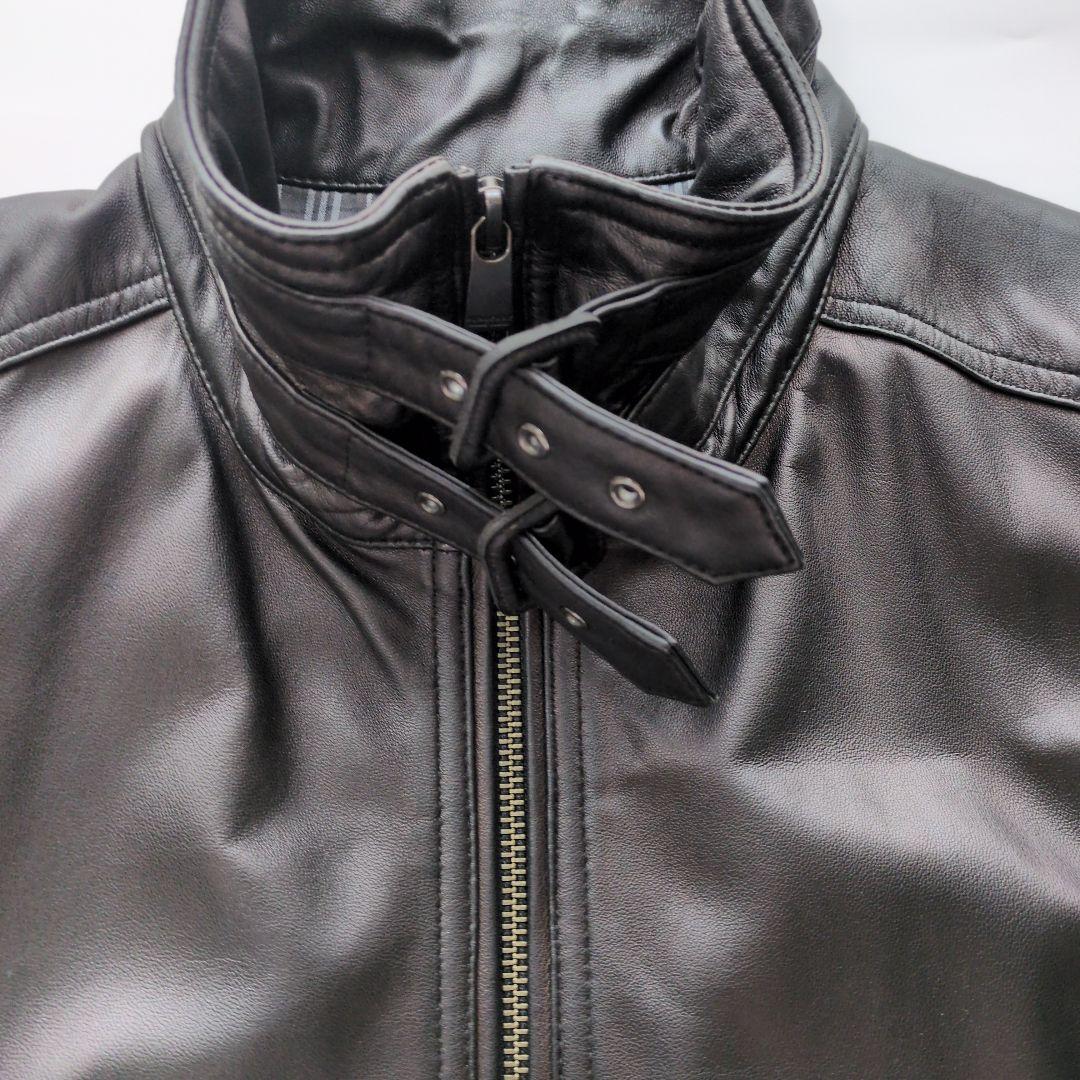 Burberry Black Label 黒 レザージャケット　羊皮