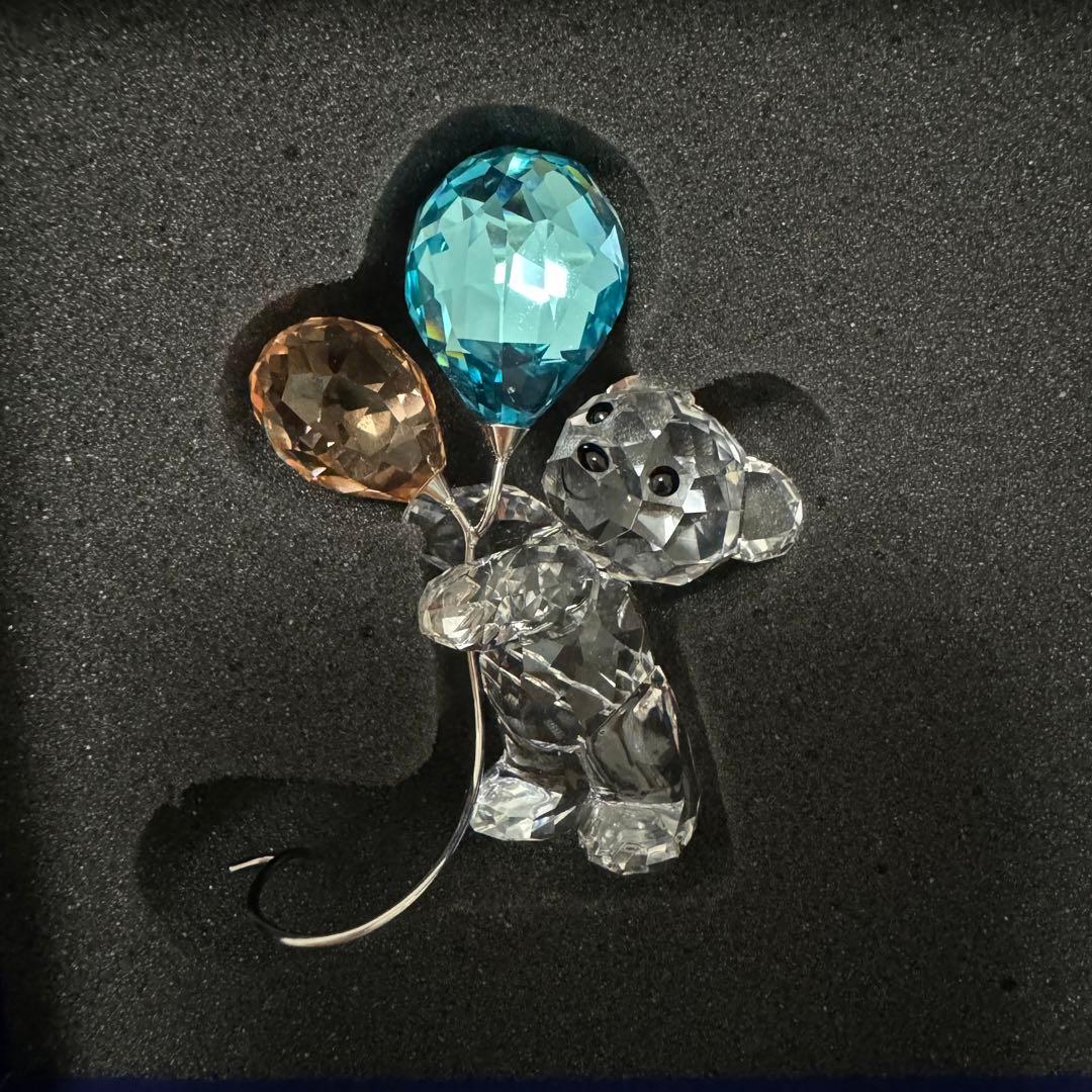 SWAROVSKI 風船 ベア クマ メモスタンド