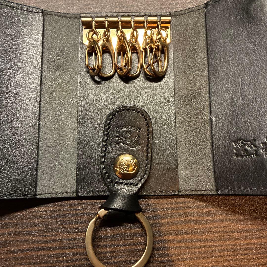 IL BISONTE イルビゾンテ６連ブラックキーケース