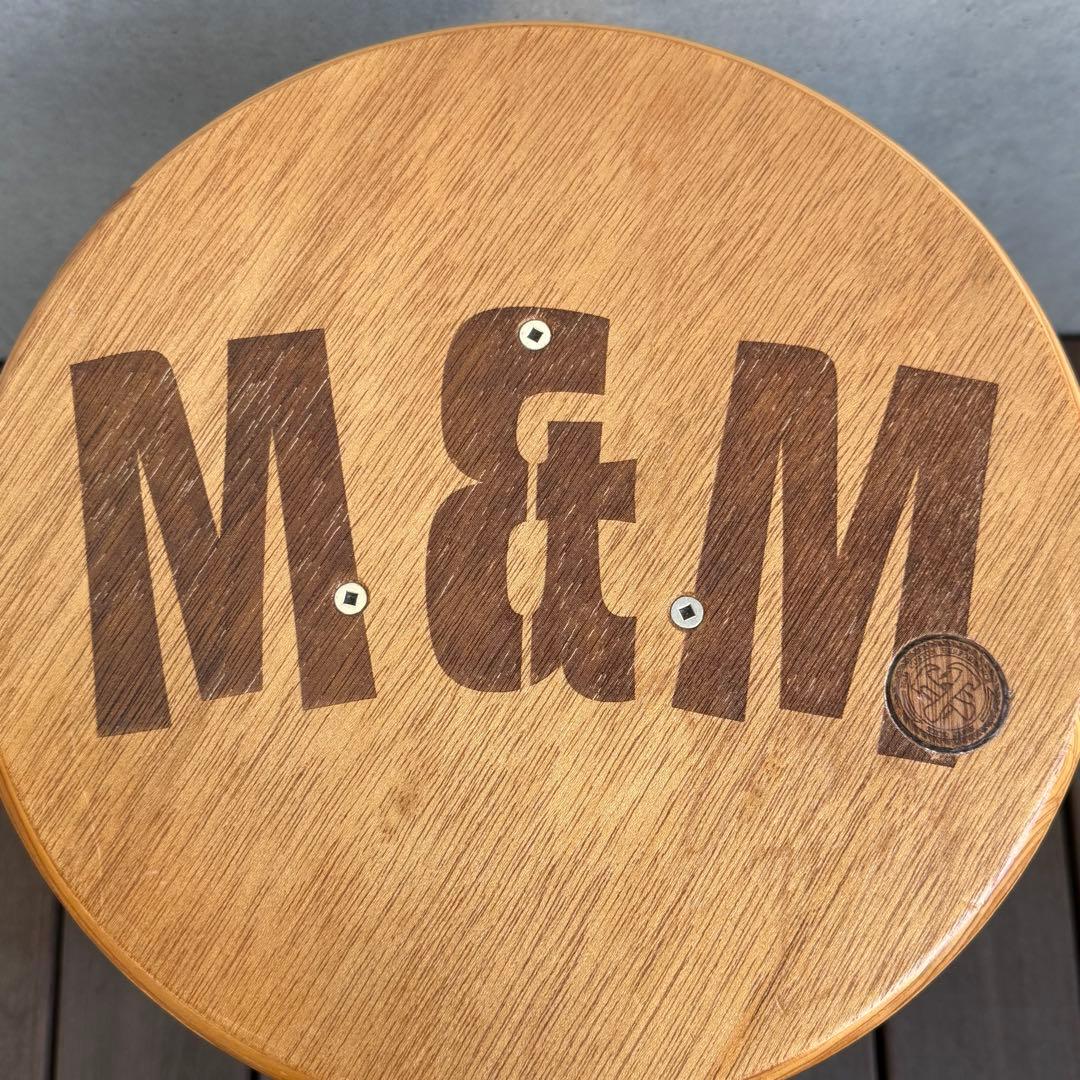 M&M カスタムパフォーマンス 木製スツール 椅子 チェア