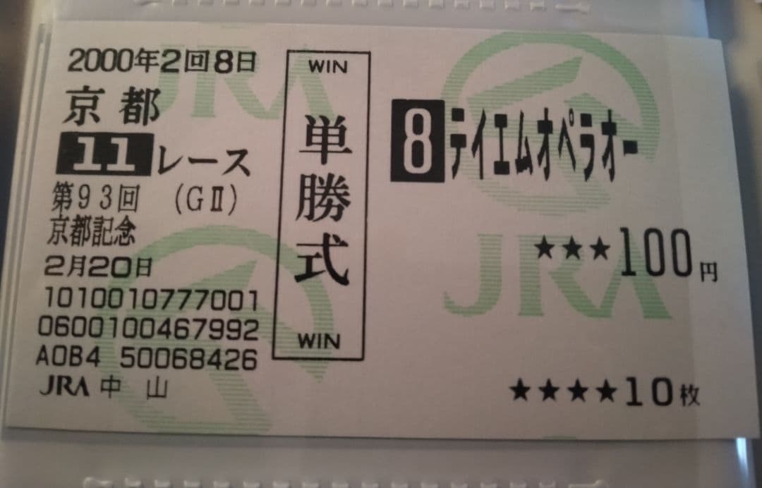 テイエムオペラオー　京都記念