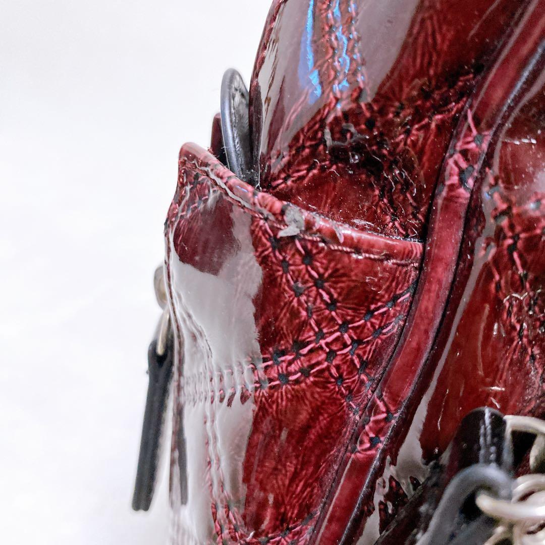 SWANY　エマイロ　エナメル　ショッピングカート　ボルドー　ストッパー付　４輪